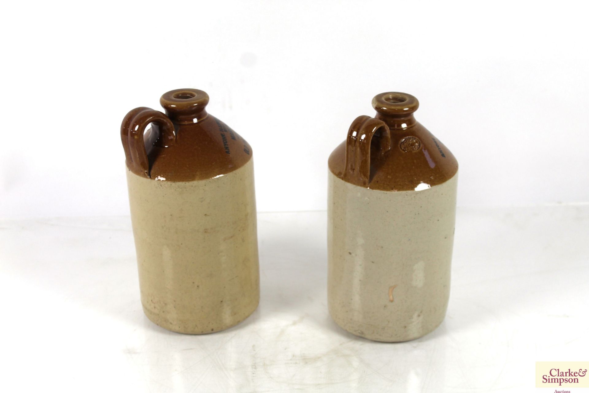 Two stoneware bottles named to Markham Arden & Co. Herb Beer Brewers of Old Palace Road Norwich - Image 2 of 6