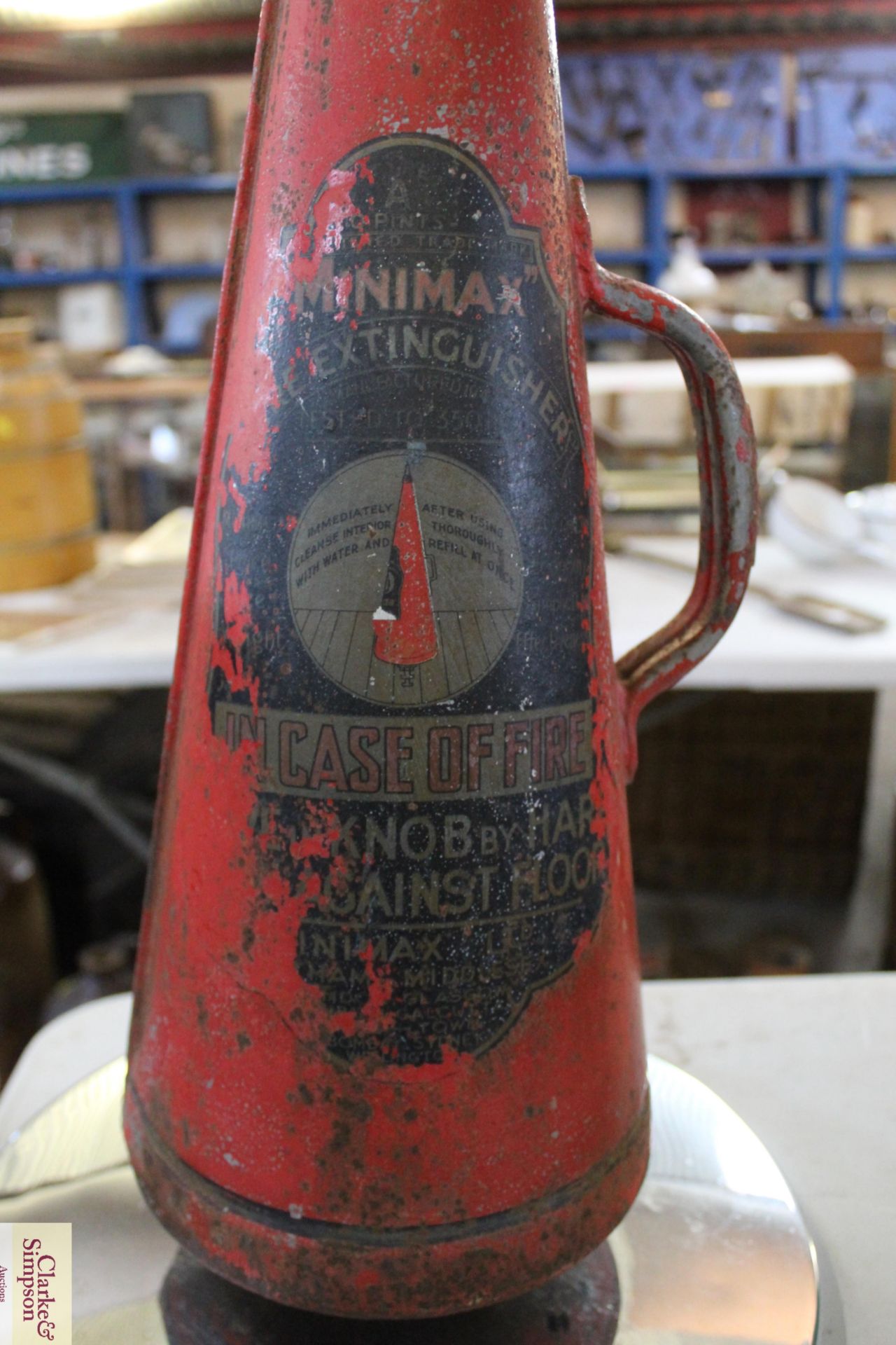 A fire extinguisher with base for conversion to a - Image 4 of 4