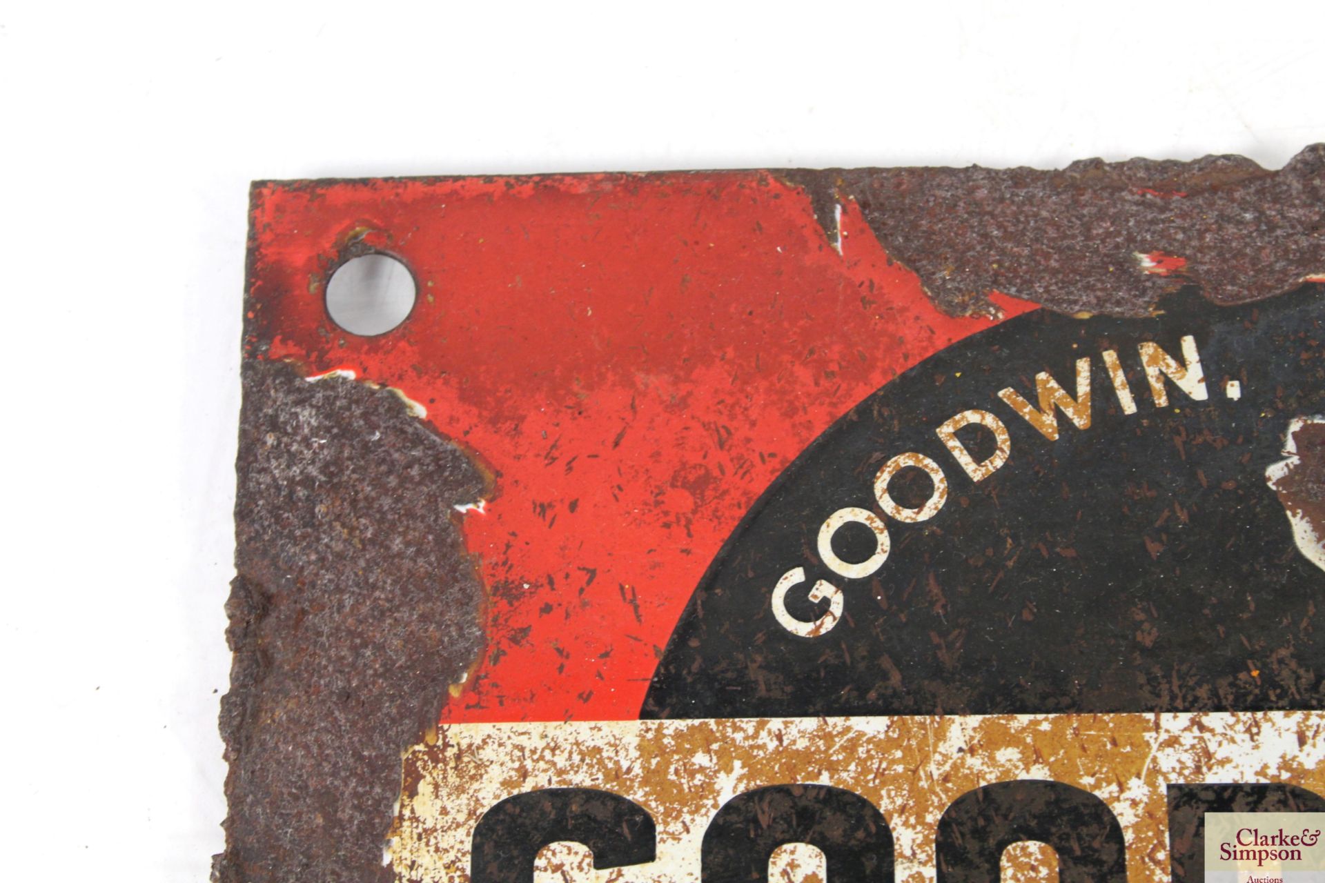 A "Good-Win" enamel sign, approx. 12" x 9" - Image 2 of 10