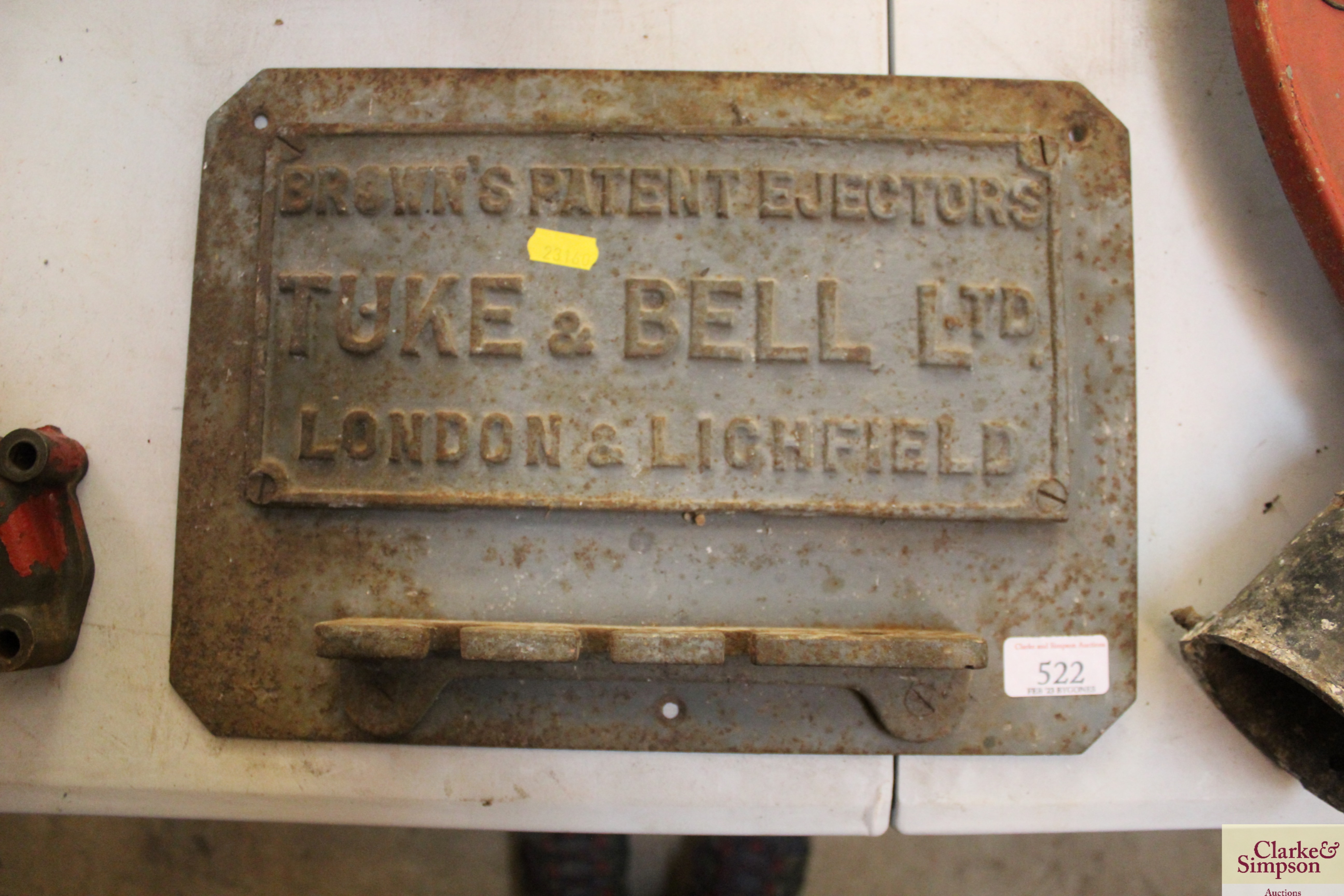 A Tuke & Bell Ltd. of London and Litchfield cast i - Image 2 of 2