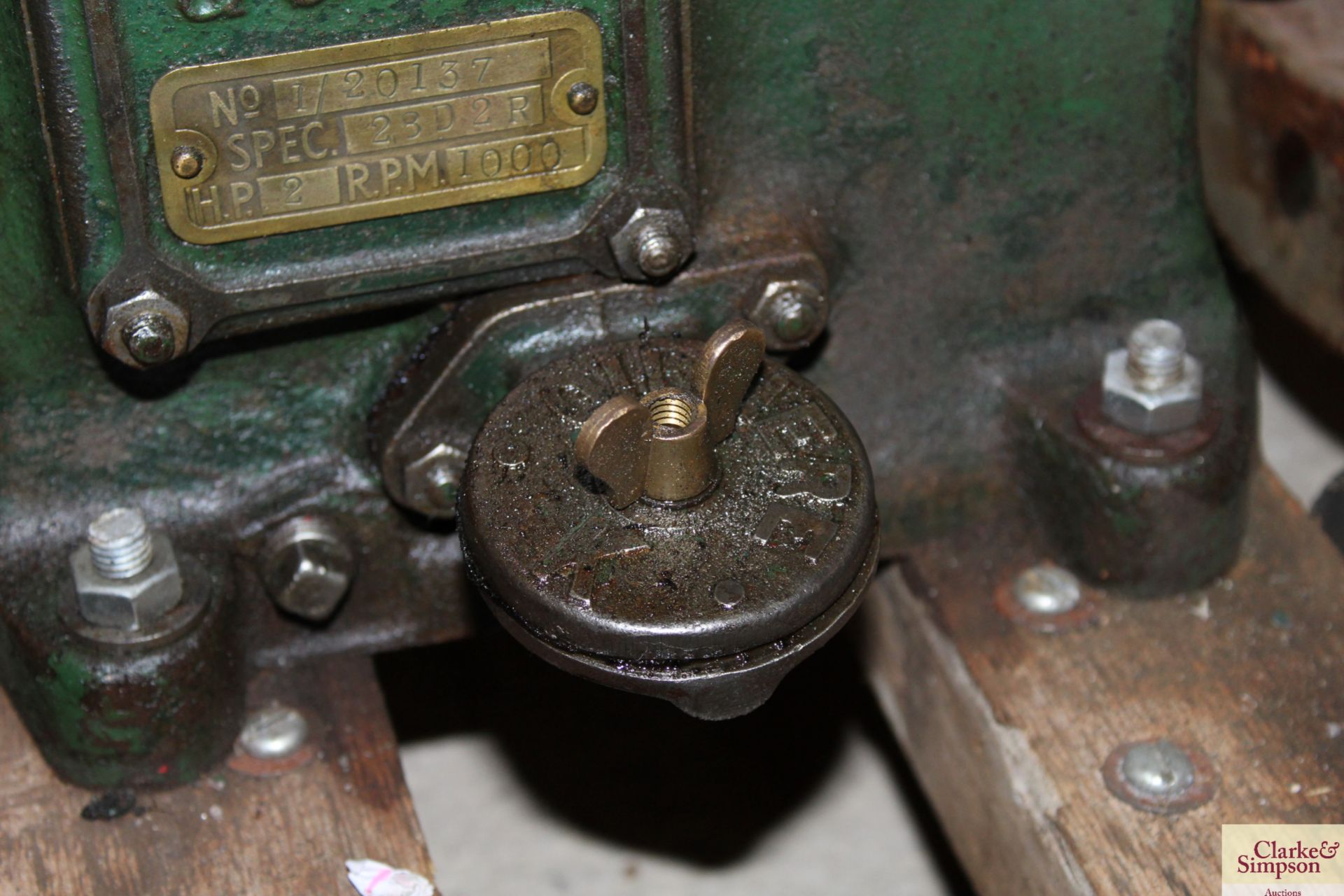 A Lister D stationary engine on trolley base - ven - Image 16 of 19