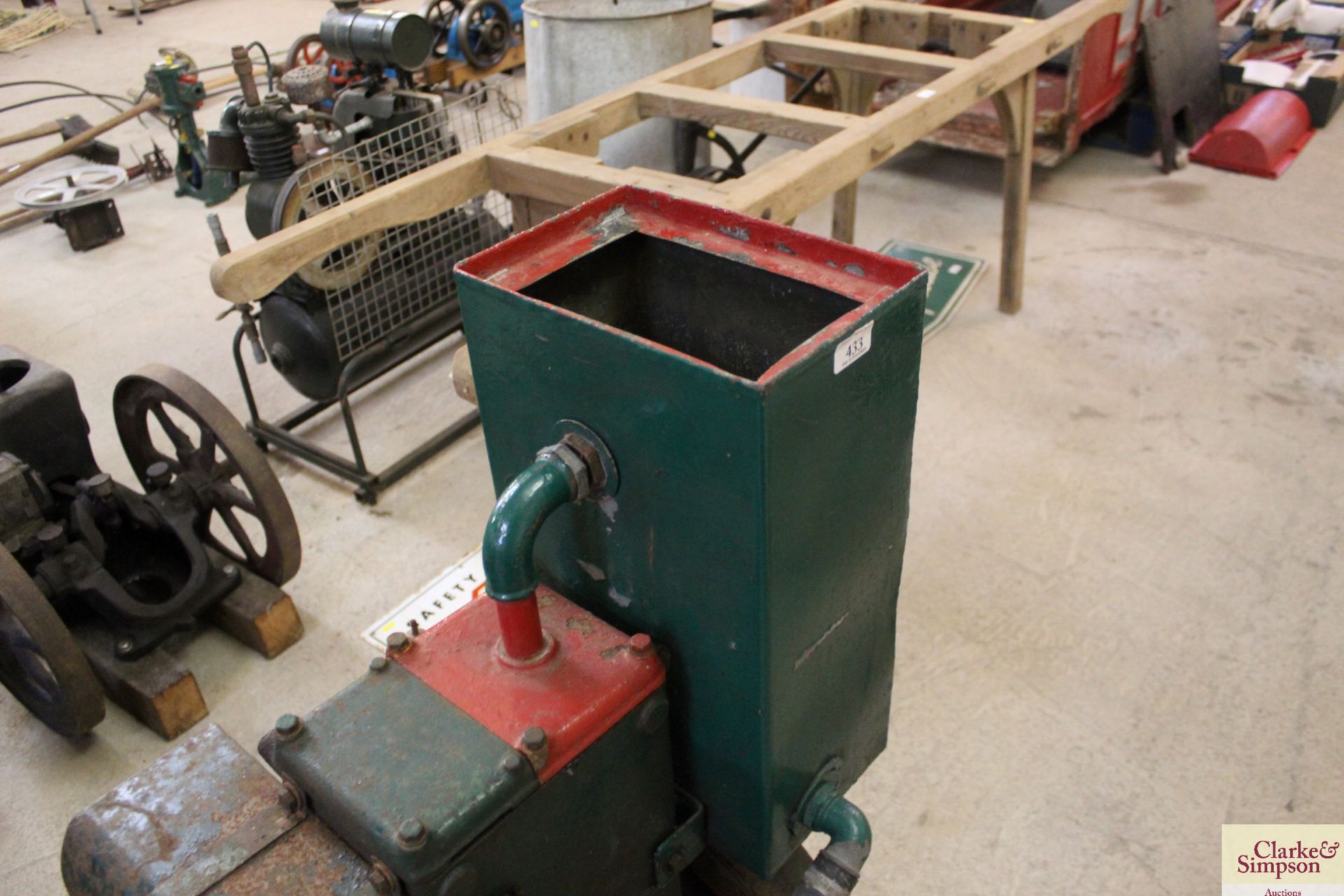 A Lister D stationary engine on trolley base - ven - Image 4 of 19