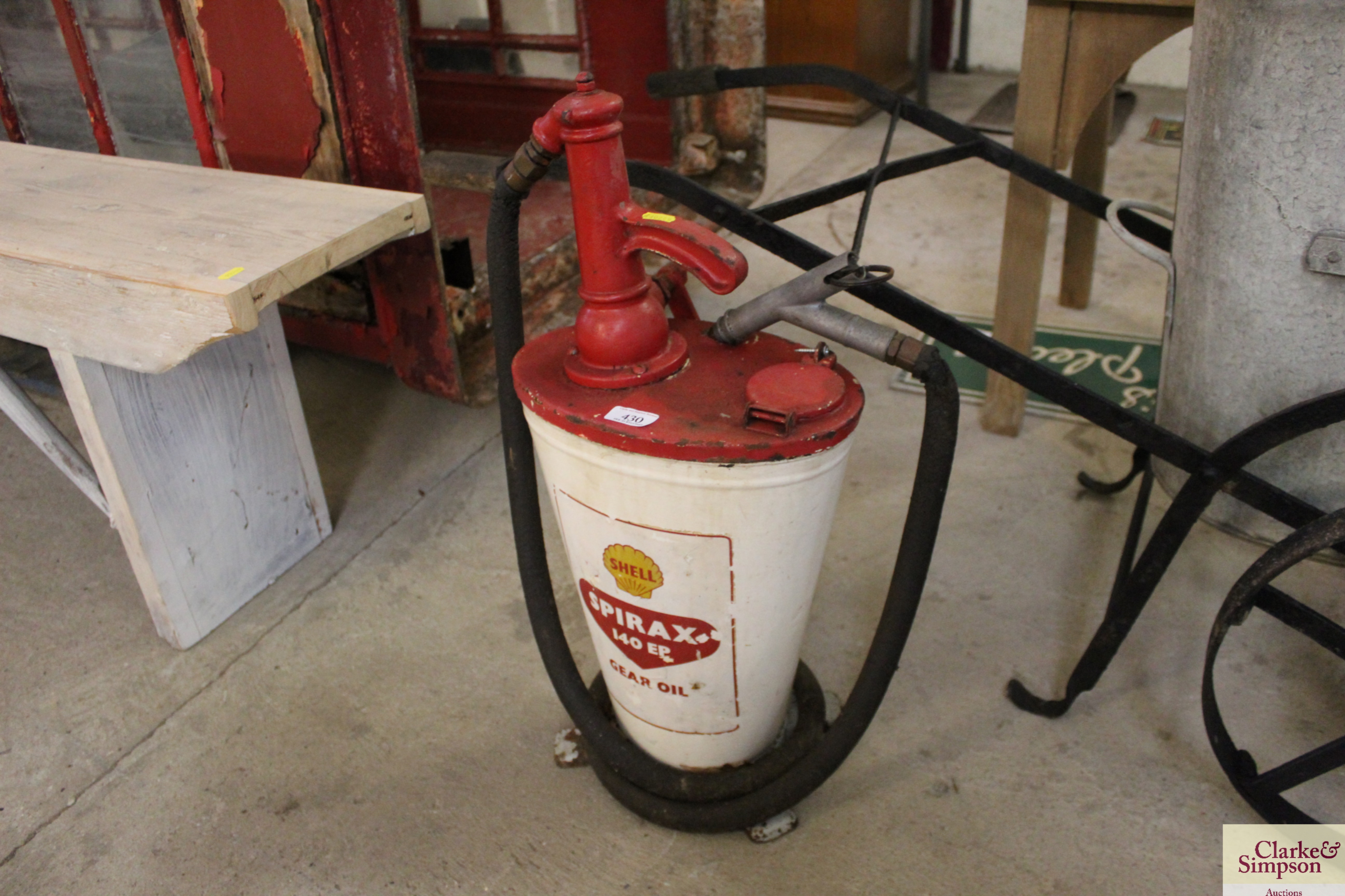 A Shell Spirax 140 Gear Oil Dispenser