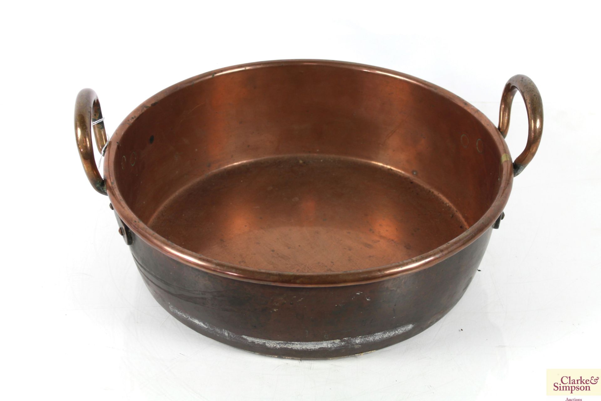 A Victorian copper jam pan - Image 2 of 6