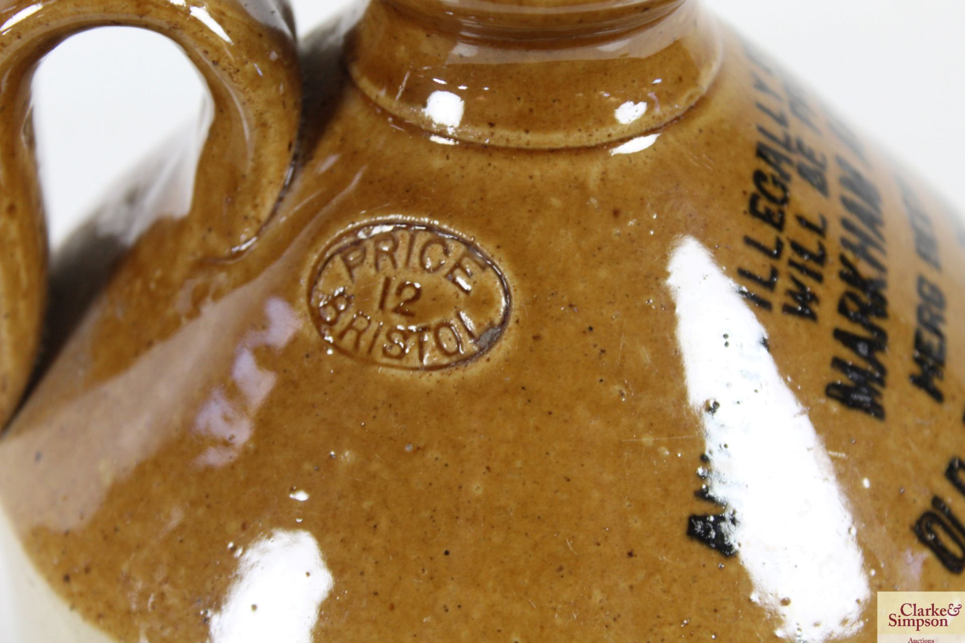 Two stoneware bottles named to Markham Arden & Co. Herb Beer Brewers of Old Palace Road Norwich - Image 6 of 6