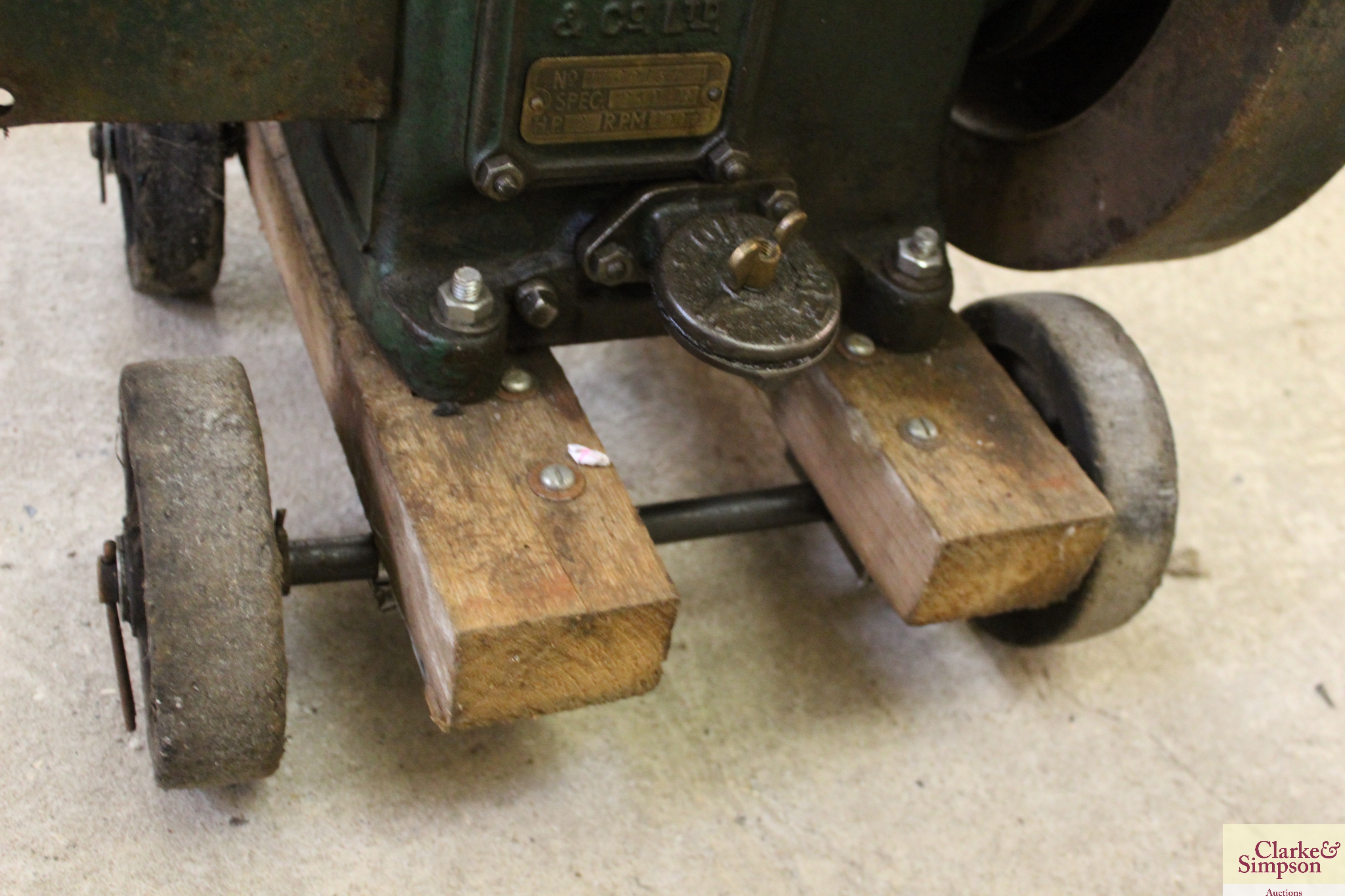 A Lister D stationary engine on trolley base - ven - Image 8 of 19