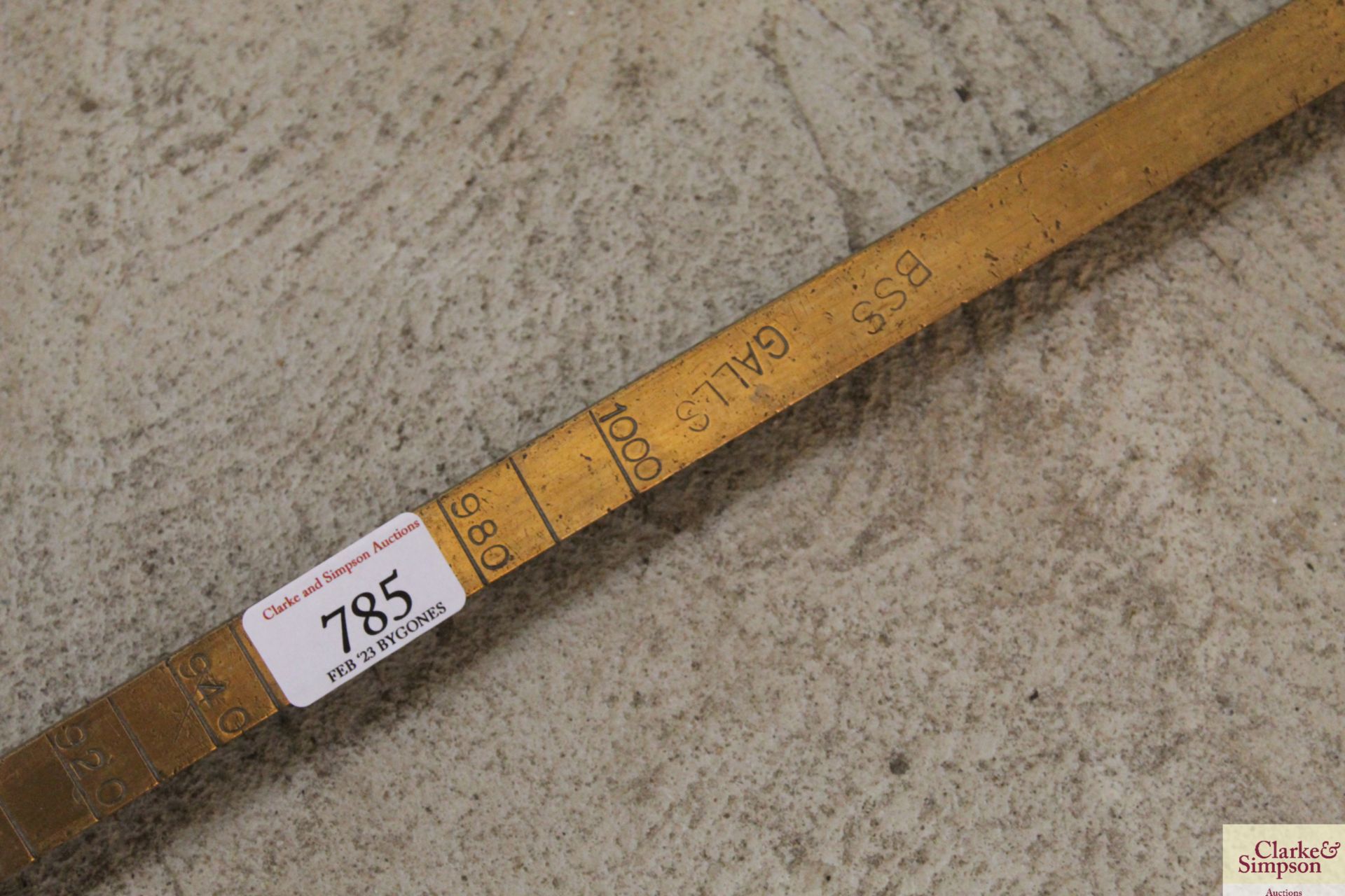 A brass tank fluid measuring stick - Image 4 of 11
