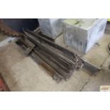 A large quantity of cast iron guttering