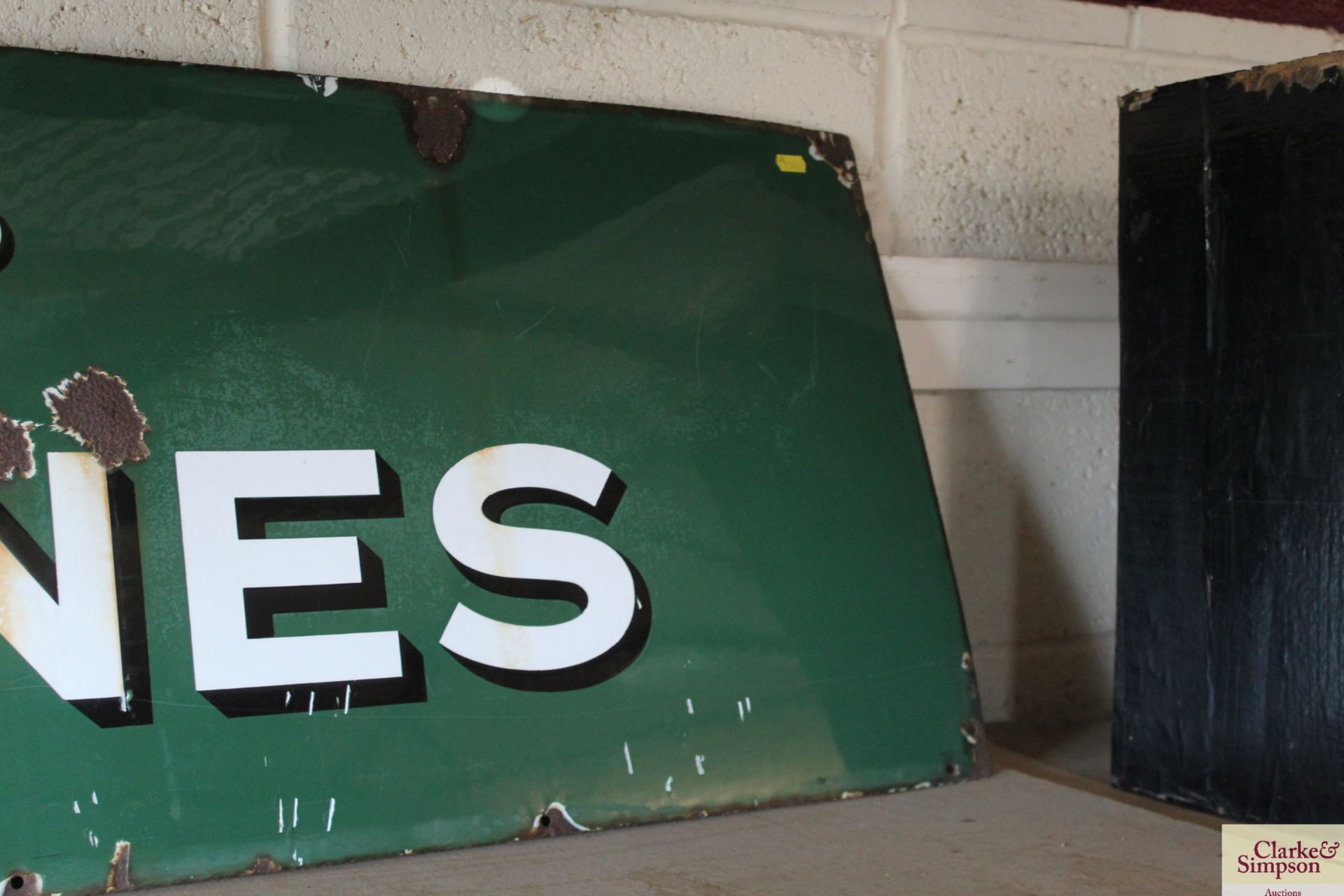 A Wills's Woodbine enamel sign, approx. 72" x 18" - Image 5 of 5