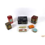 A quantity of collectable tins including St. Bruno Flake, Player's Please tobacco, Stone Knife