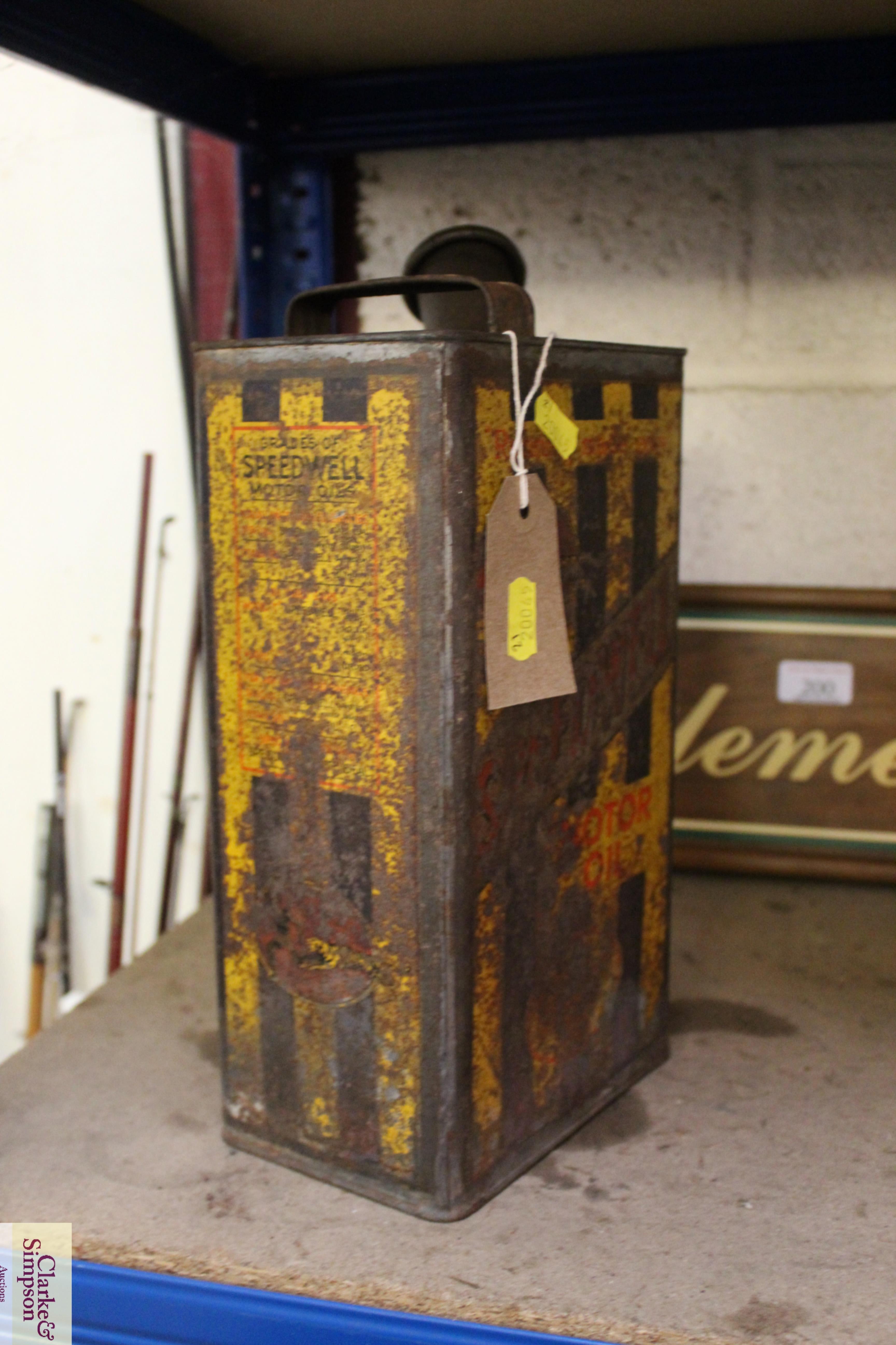 A Speedwell Motor Oil can - Image 2 of 4