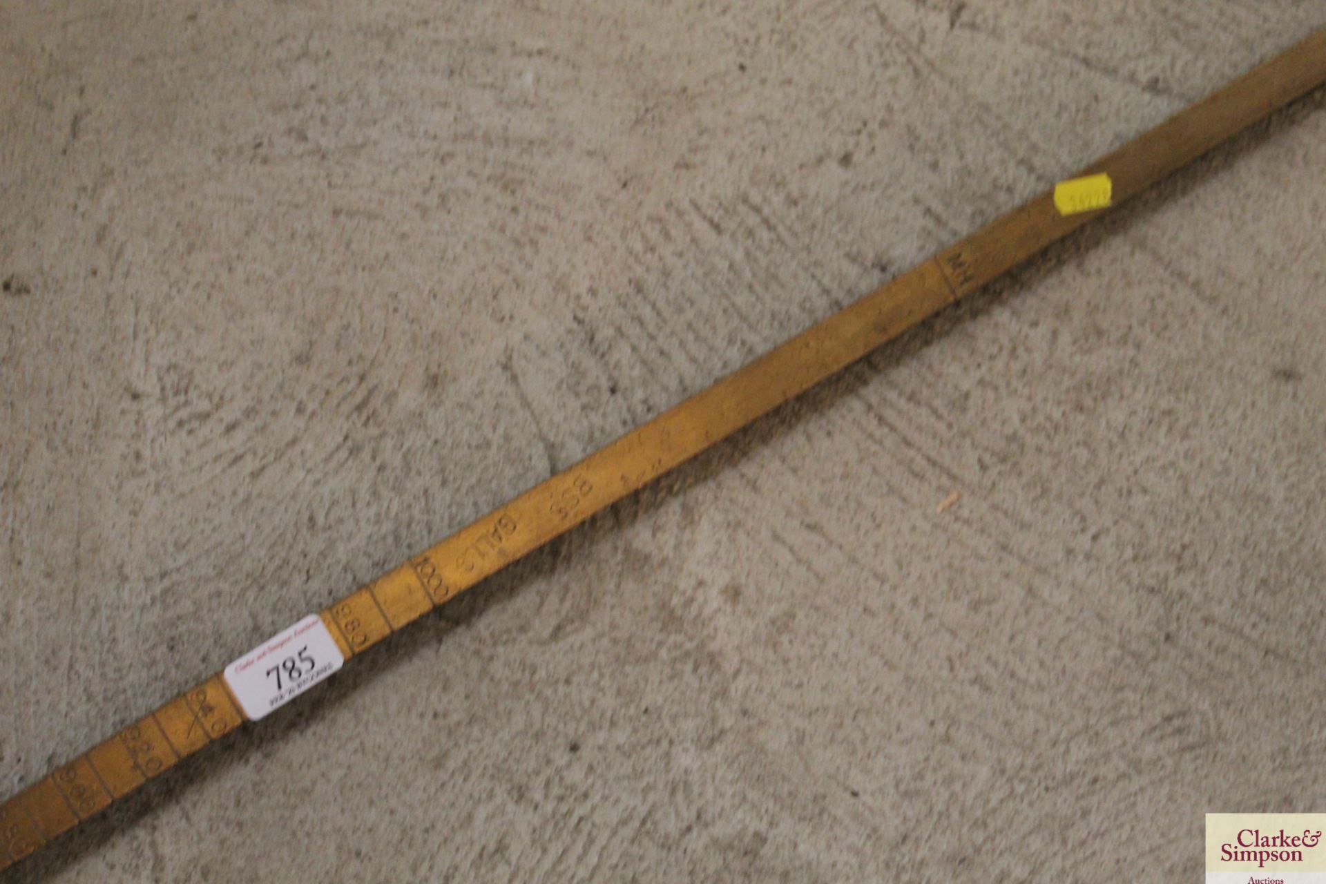 A brass tank fluid measuring stick - Image 3 of 11
