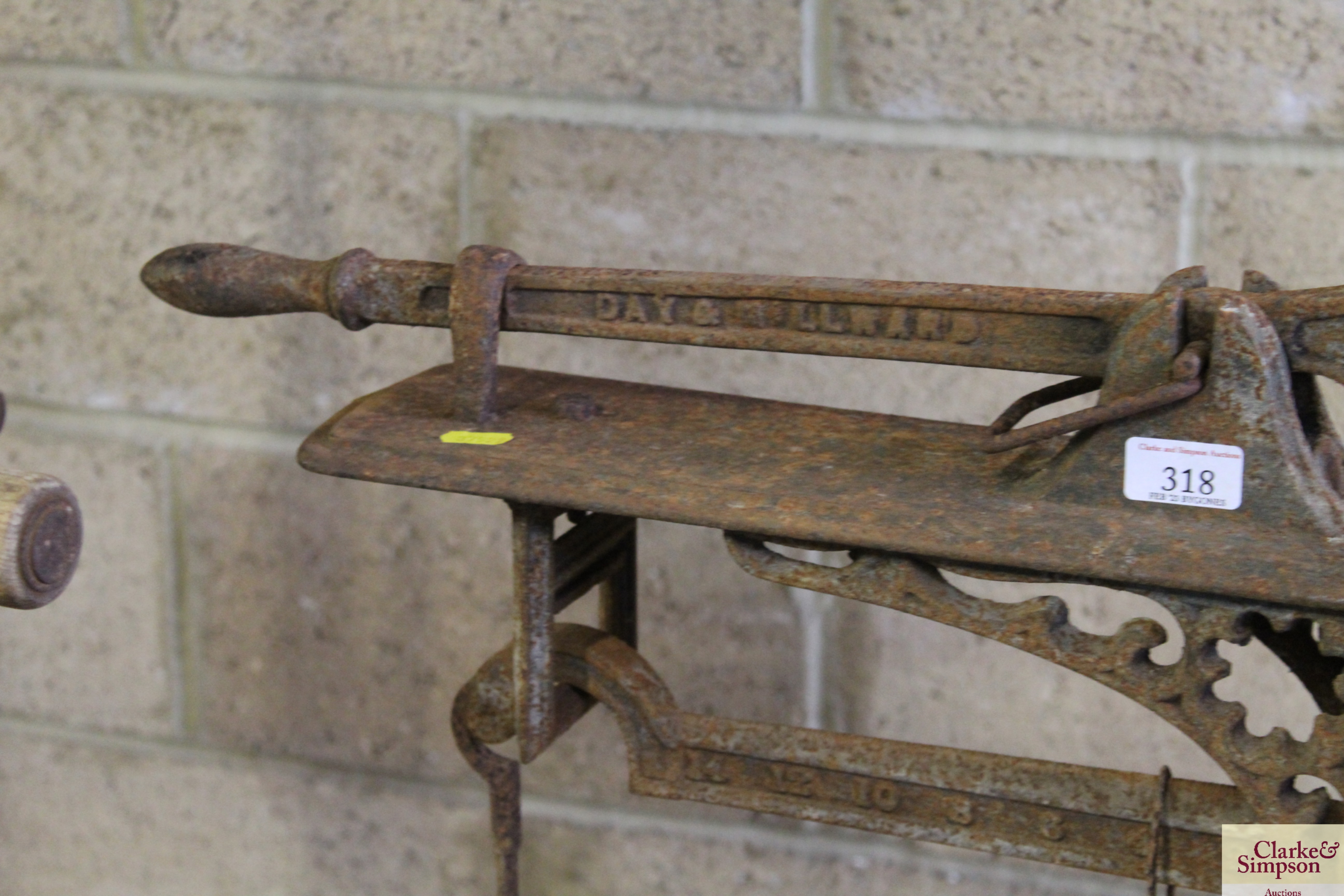 A Day & Millward set of sack scales and weights - Image 3 of 8