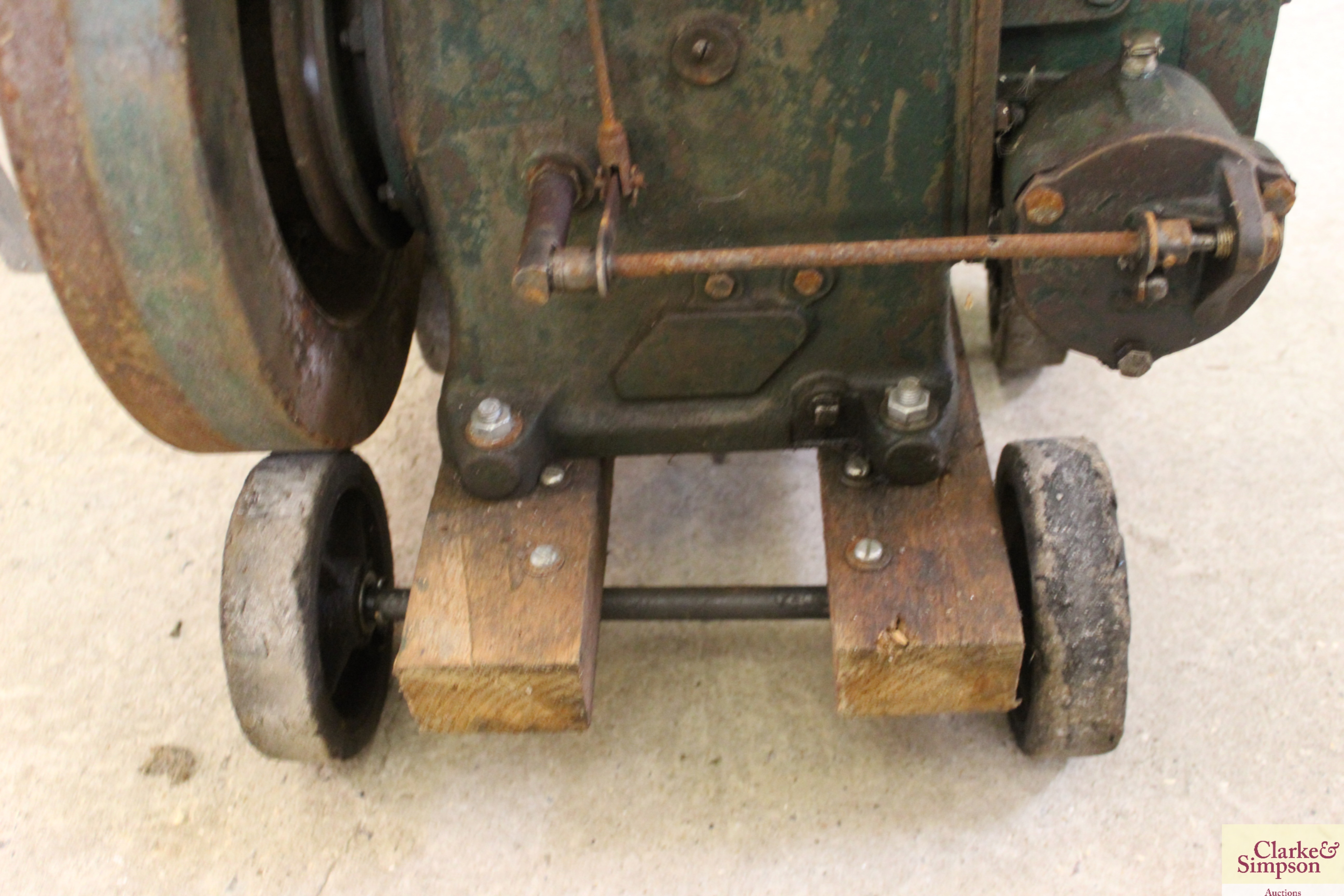 A Lister D stationary engine on trolley base - ven - Image 12 of 19
