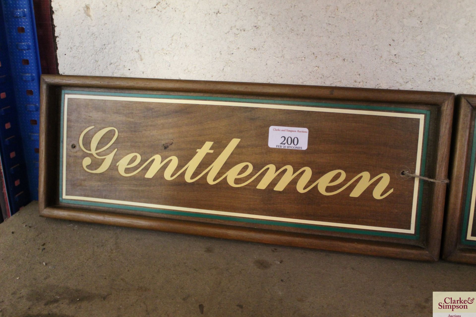 "Ladies and Gentleman's" signs - Image 2 of 3