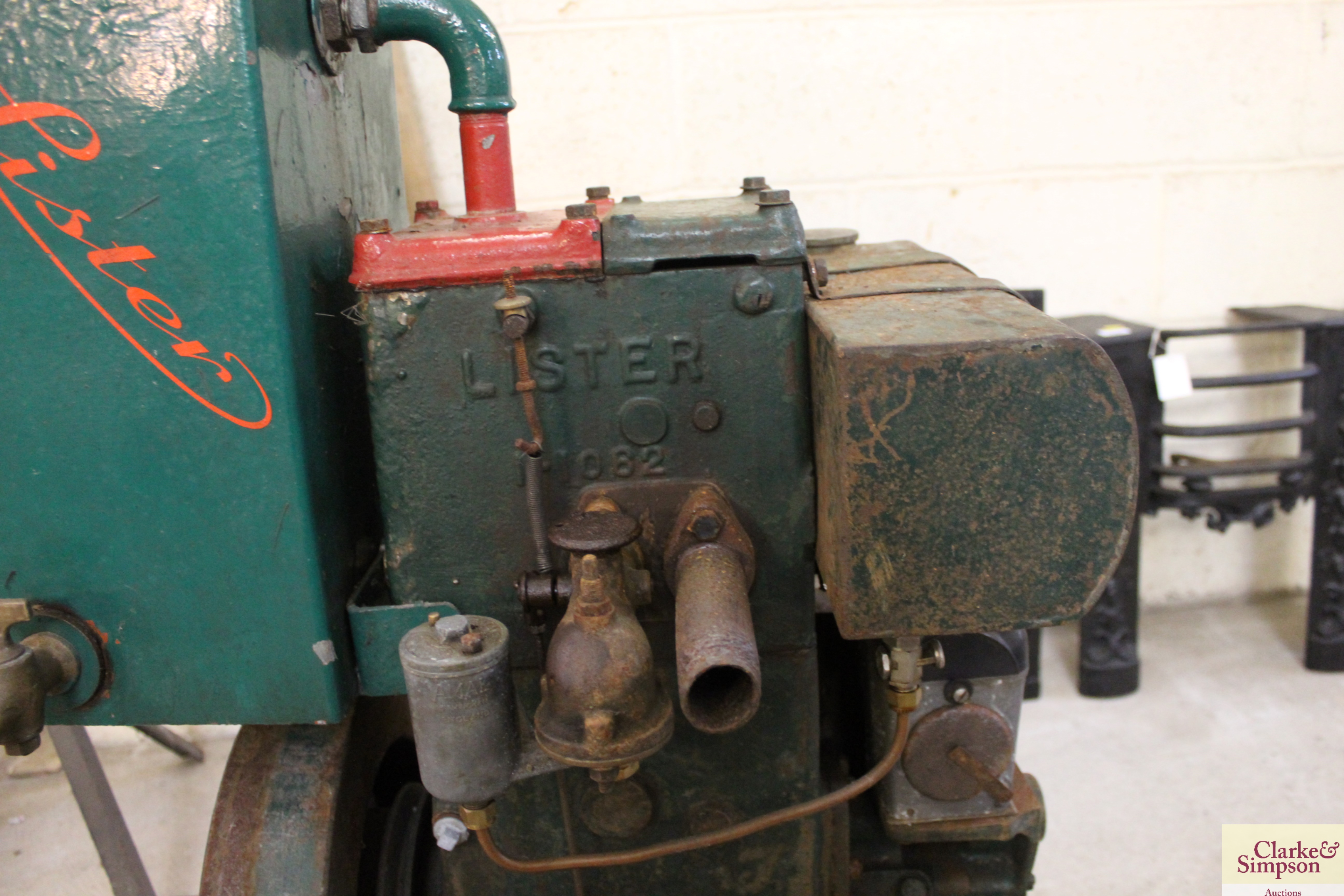 A Lister D stationary engine on trolley base - ven - Image 10 of 19