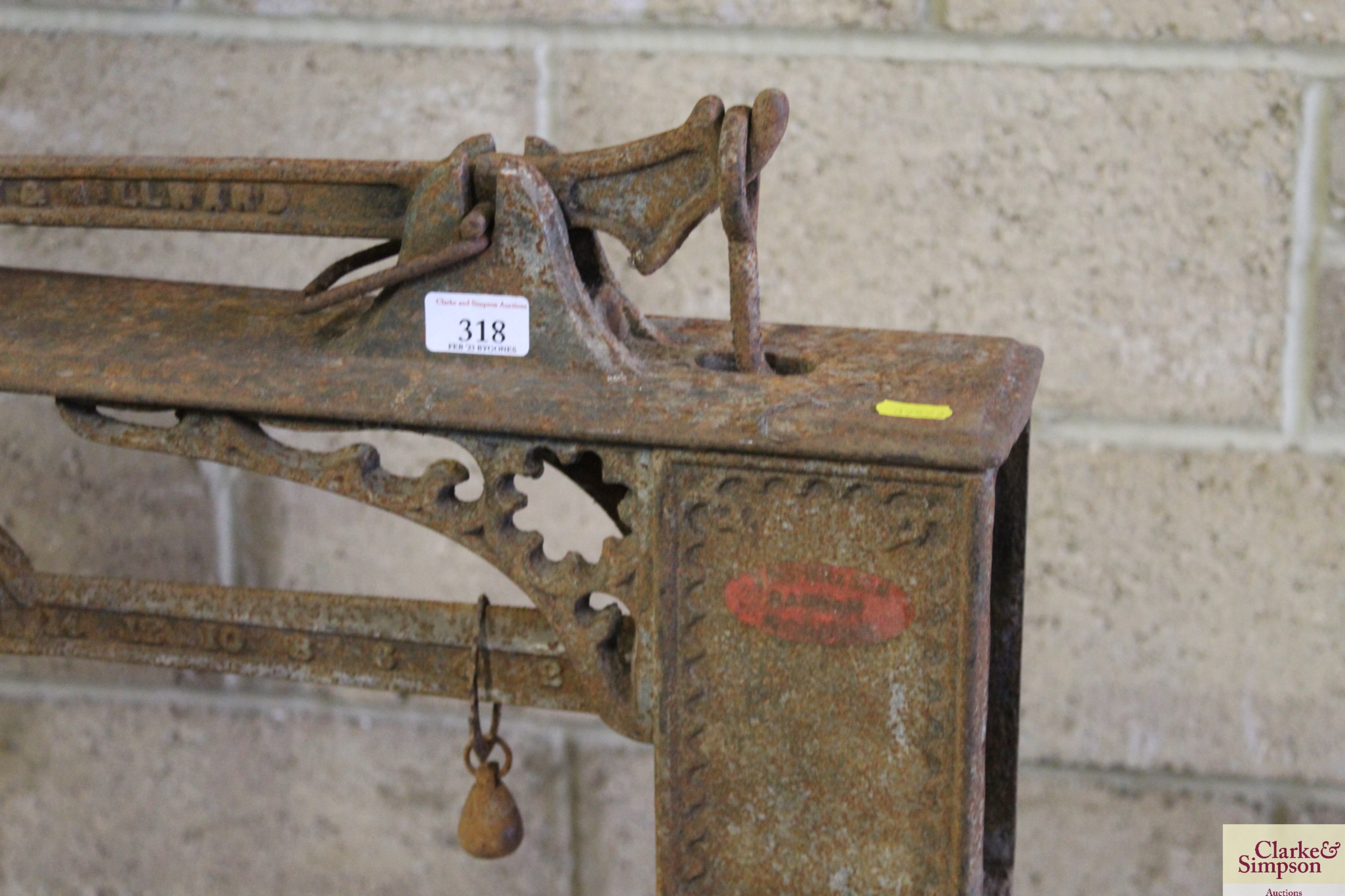 A Day & Millward set of sack scales and weights - Image 4 of 8