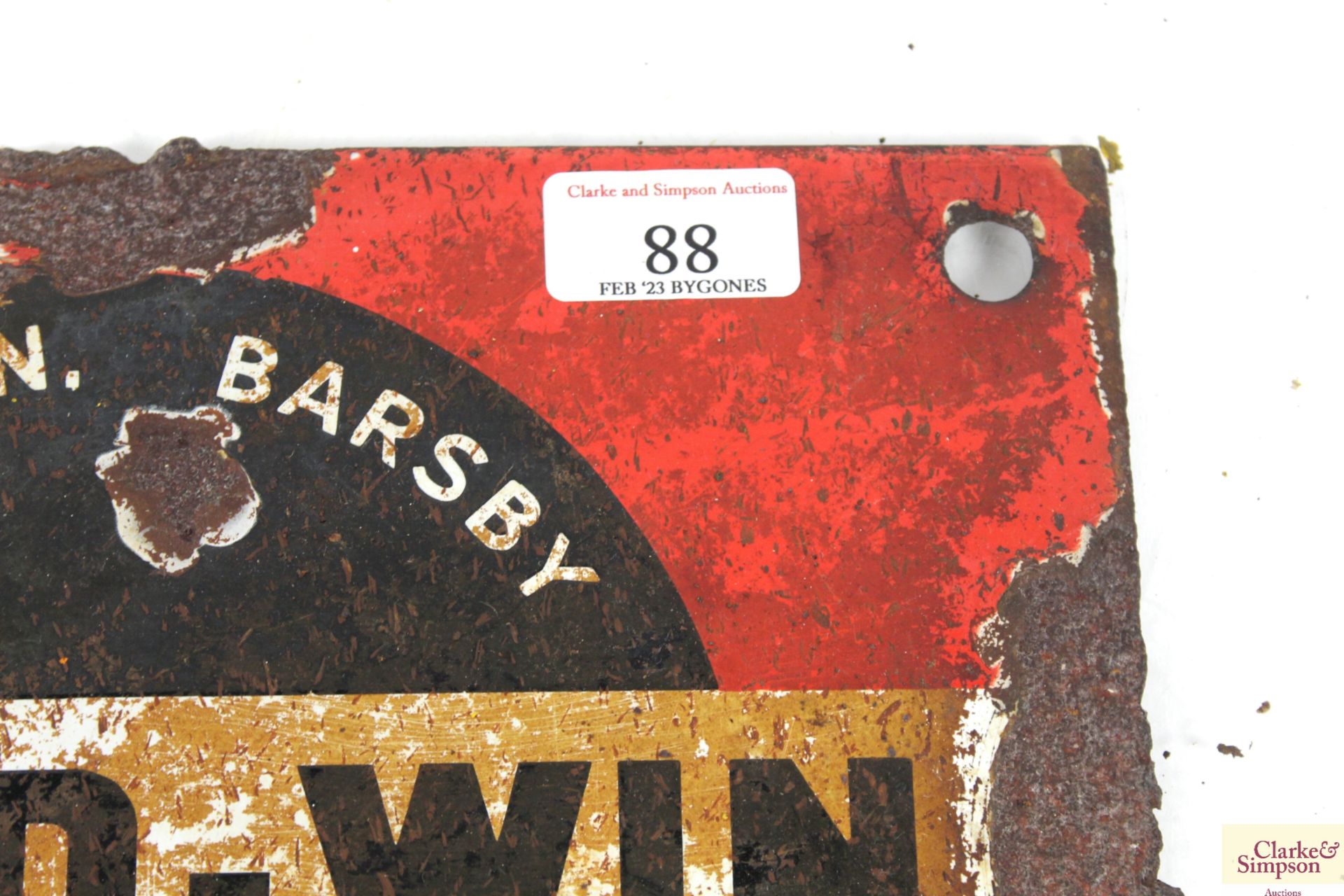 A "Good-Win" enamel sign, approx. 12" x 9" - Image 3 of 10