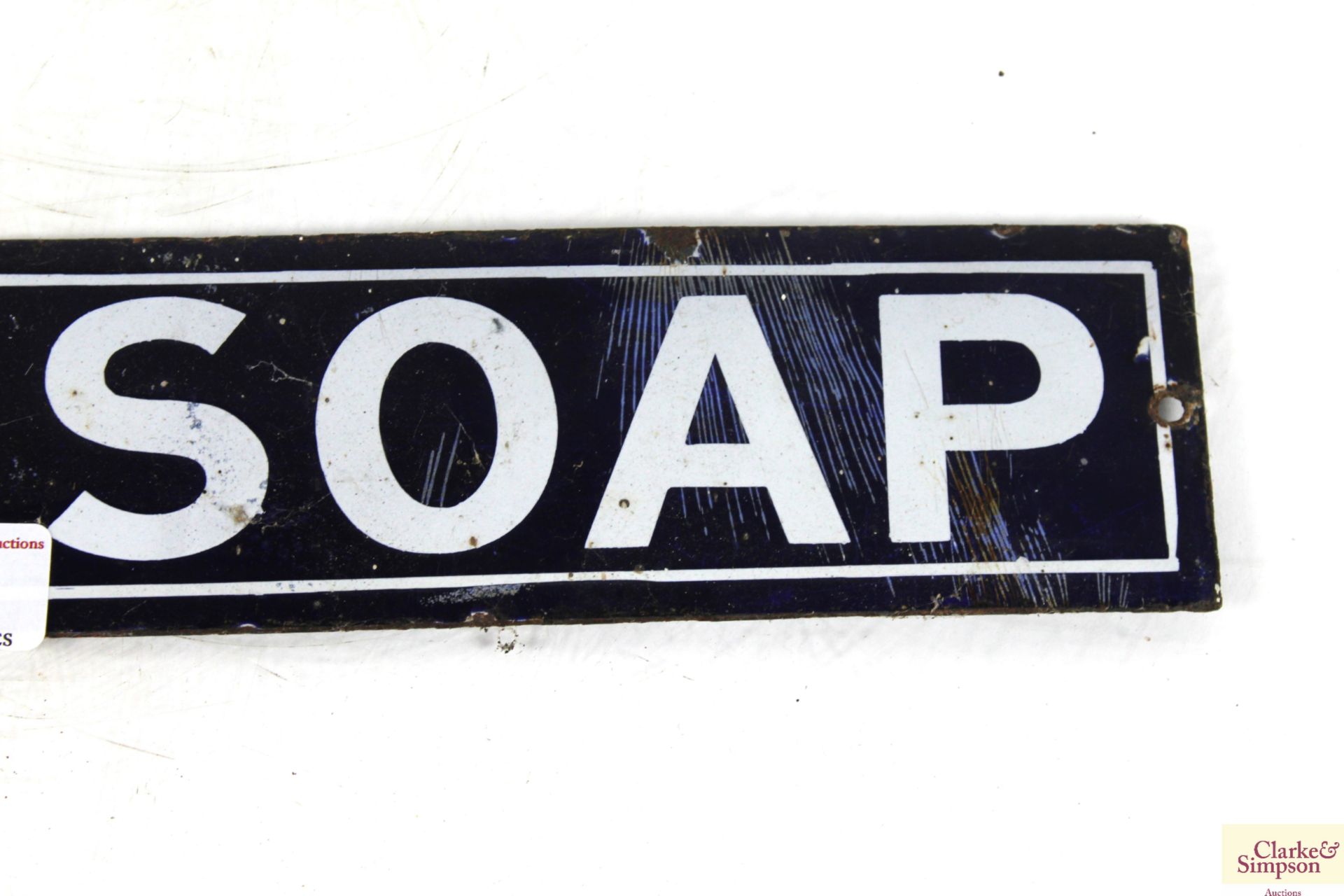 A "Pear's Soap" enamel sign, approx. 18½" x 2¾" - Image 4 of 7