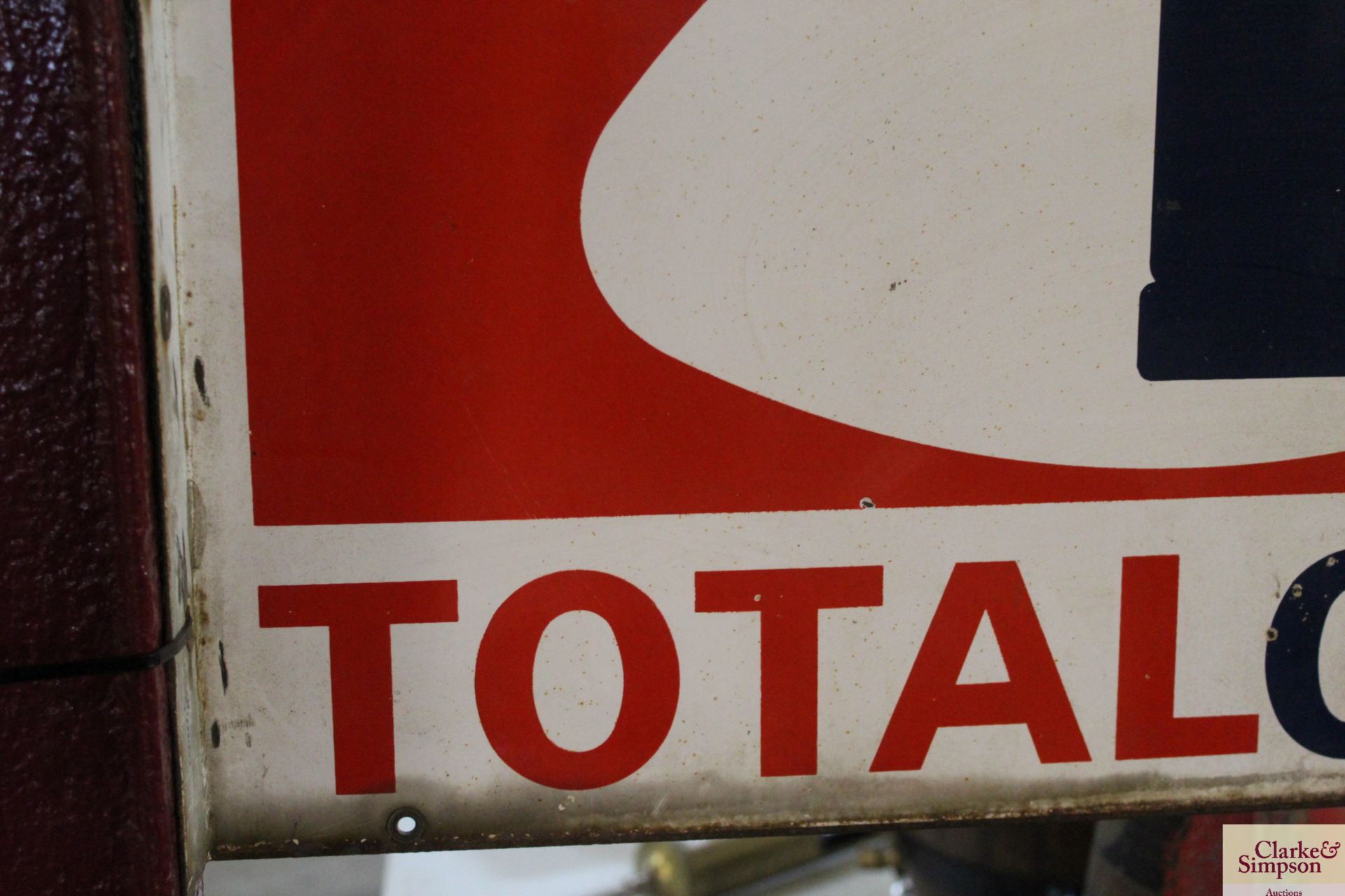 A Total Gaz enamel sign, approx. 24" x 19" - Image 5 of 10