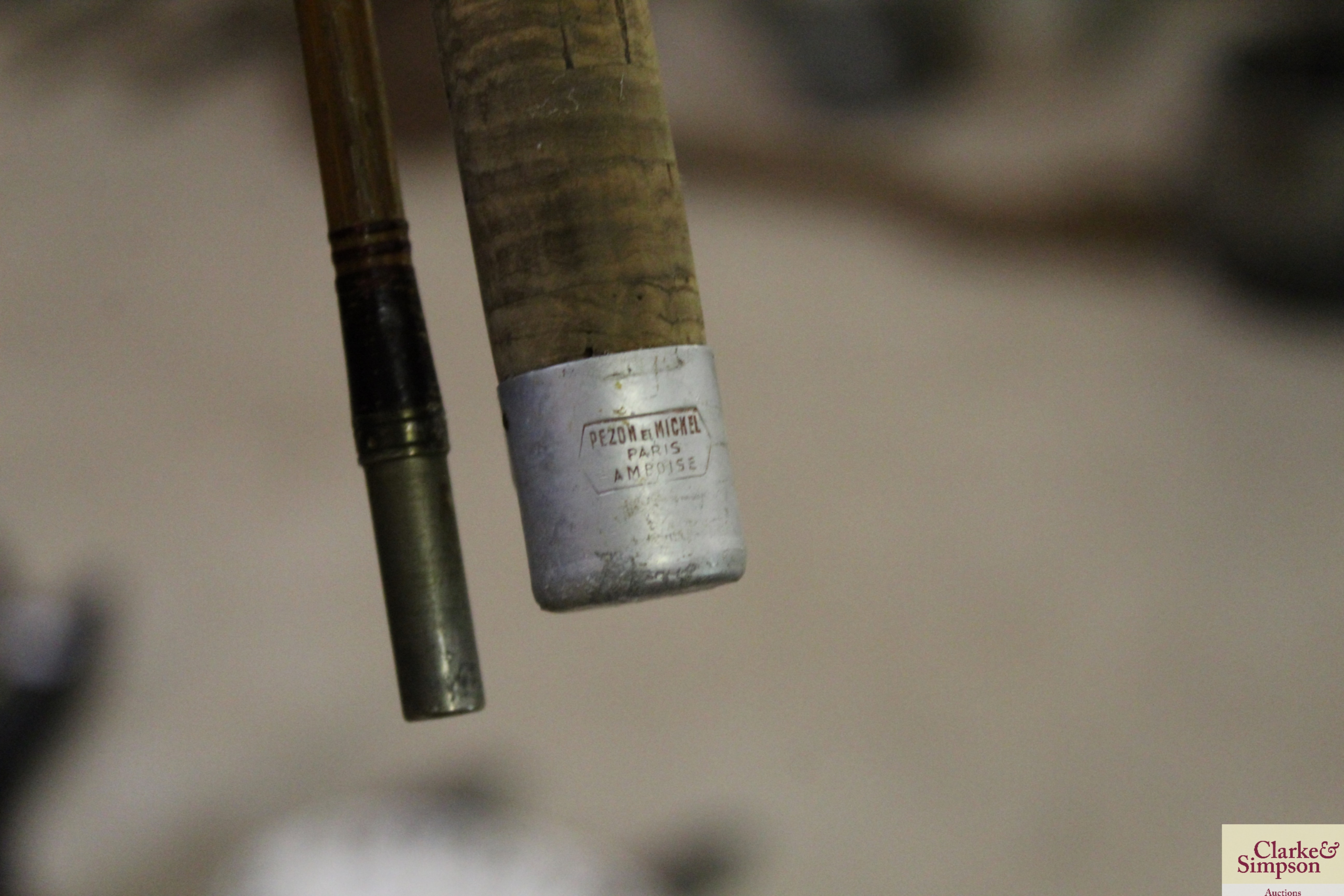 A two piece split cane fishing rod - Image 6 of 6