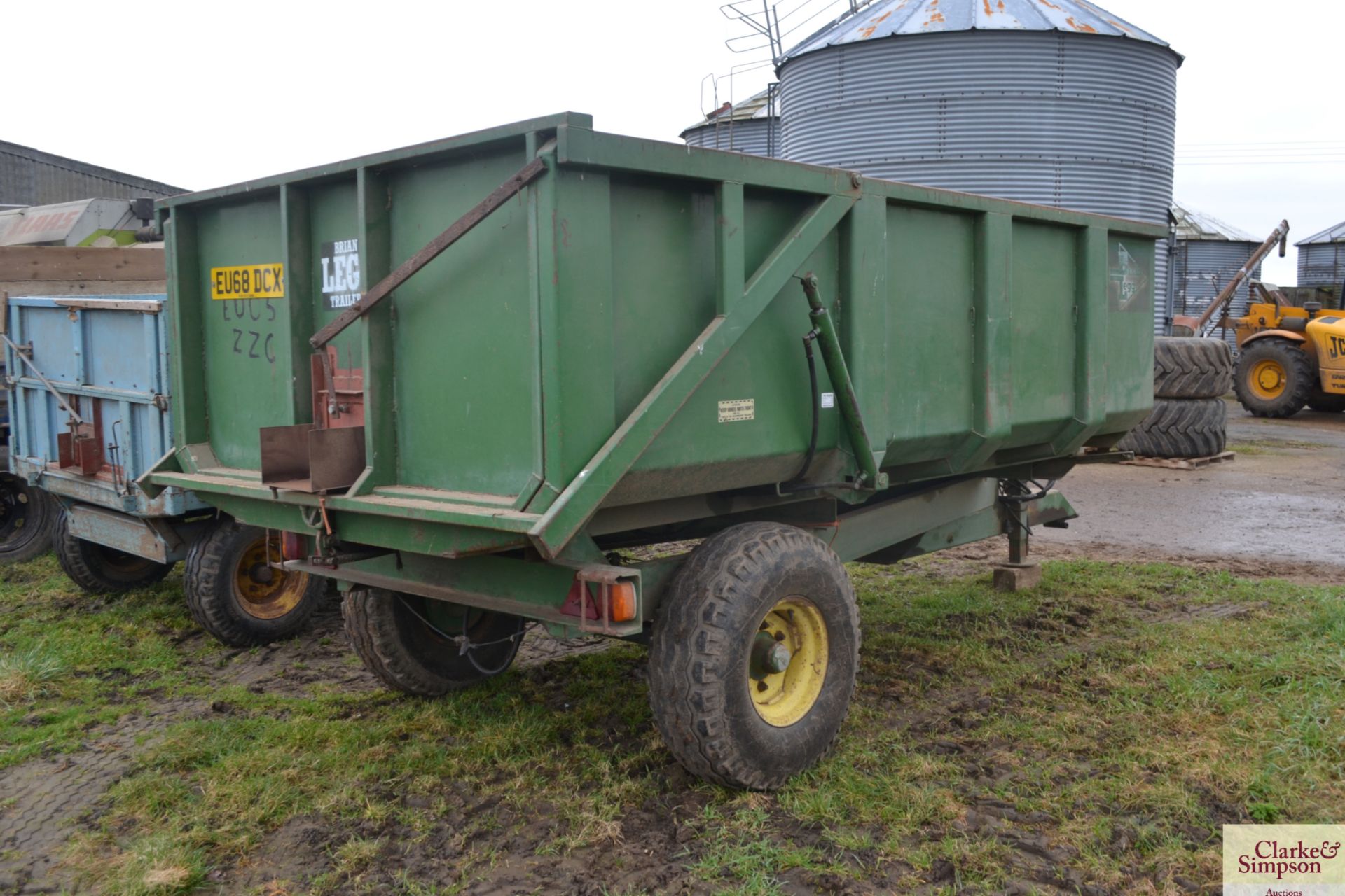 Brian Legg 7T single axle tipping trailer. Serial number T871. 1987. With hydraulic tailgate. V - Image 3 of 20