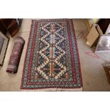 An approx. 5' x 8'3" Kelim rug