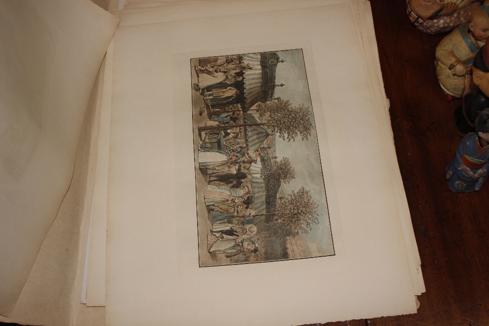 A Folio of coloured prints and engravings - Image 2 of 3