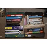 Two boxes of various books