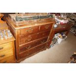 A W. Whitley Ltd. London oak chest fitted two shor