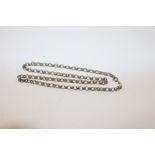 An 18" Sterling silver belcher chain, approx. 119gms