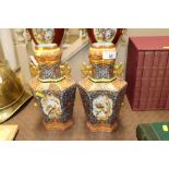 A pair of Chinese decorated vases