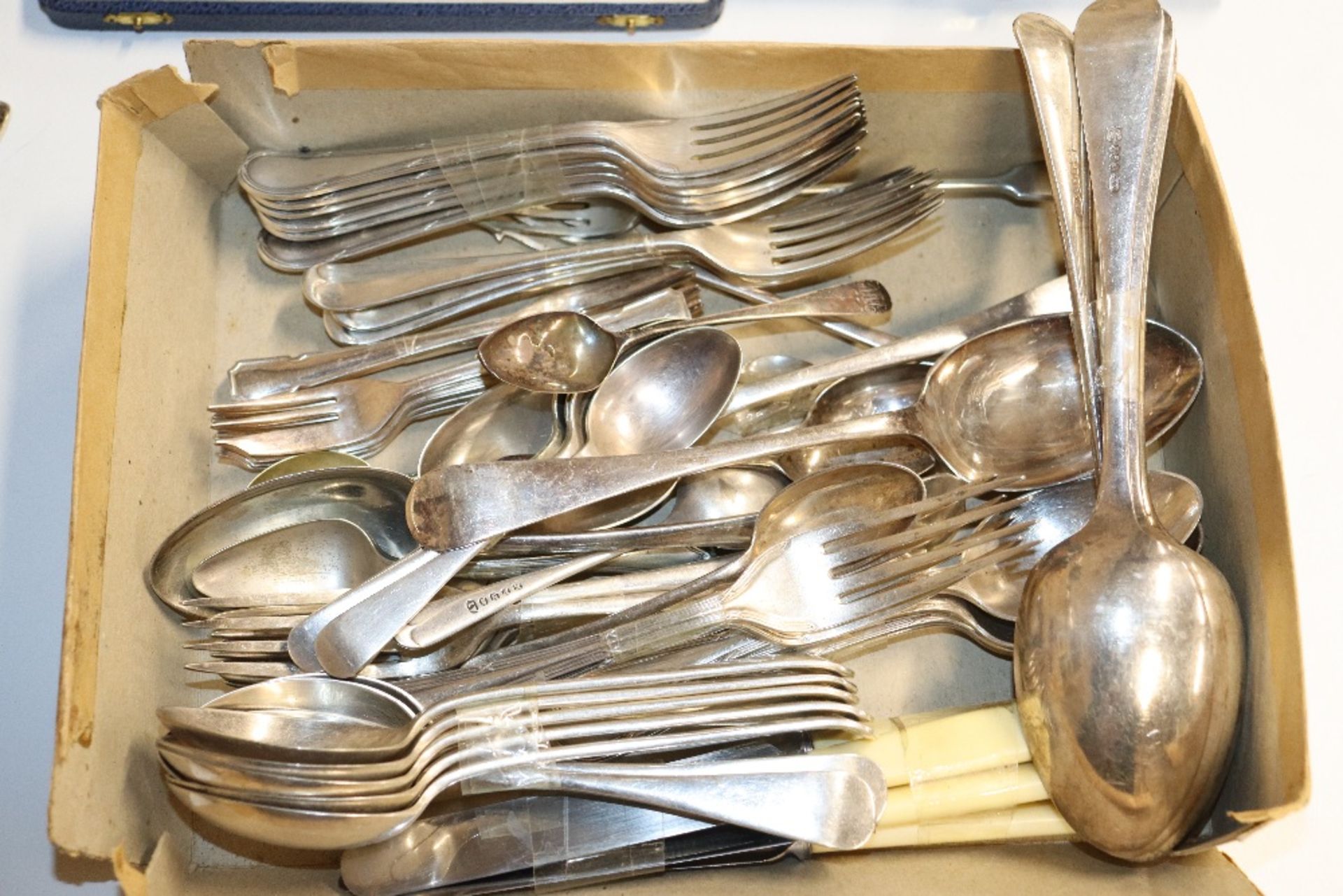 A quantity of various plated cutlery to include a - Image 2 of 9