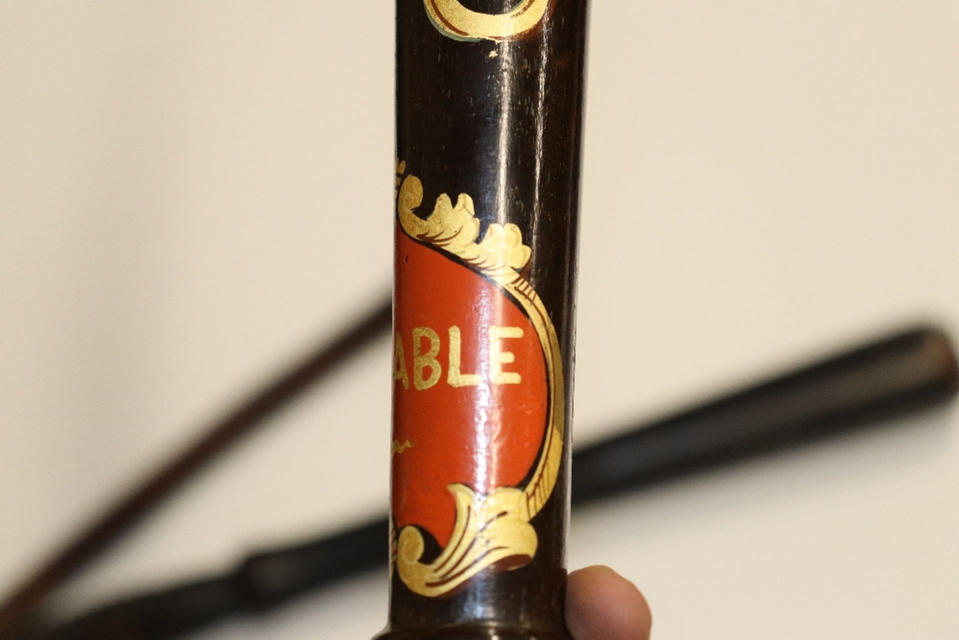 Two wooden truncheons, one with painted decoration - Image 6 of 7