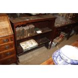 An oak plate rack