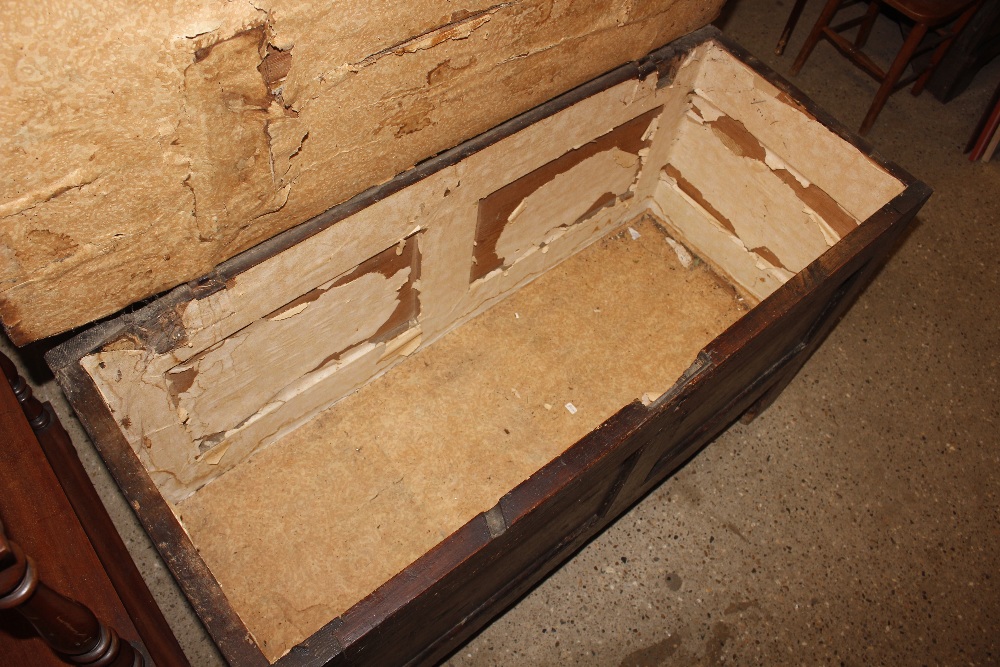 An 18th Century pine panelled chest AF - Image 2 of 2