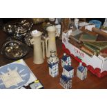 A quantity of Delft and KLM model Dutch houses; an
