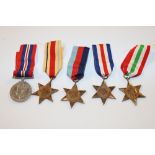 A WW2 medal; The Africa Star; The French and Germa