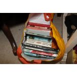 A bag of various books