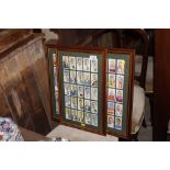 Two framed and glazed collections of Players cigar