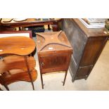 A 19th Century mahogany night stand fitted single