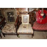 An Edwardian bedroom chair