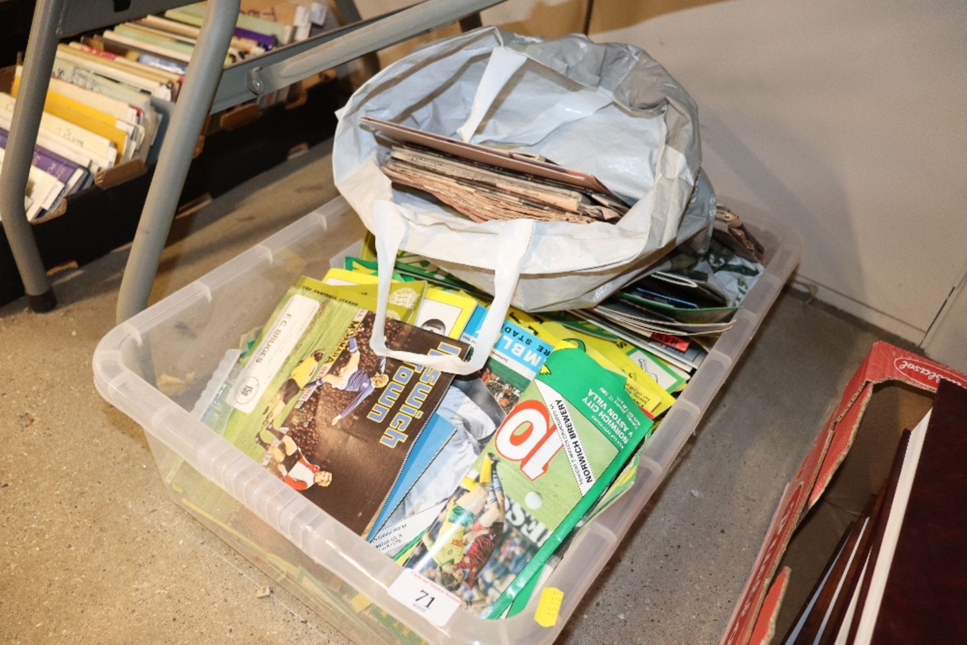 A box of various football programmes to include Ip