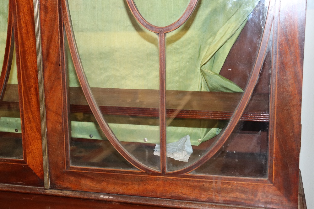 A 19th Century mahogany secretaire bookcase with a - Image 2 of 3