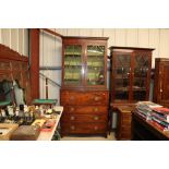 A 19th Century mahogany secretaire bookcase with a