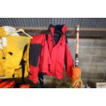 An XM Offshore sailing jacket Size S and a pair of