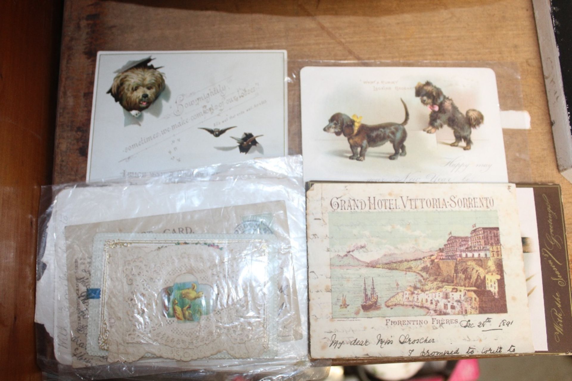 A box of ephemera including trade cards; postcards - Image 2 of 2