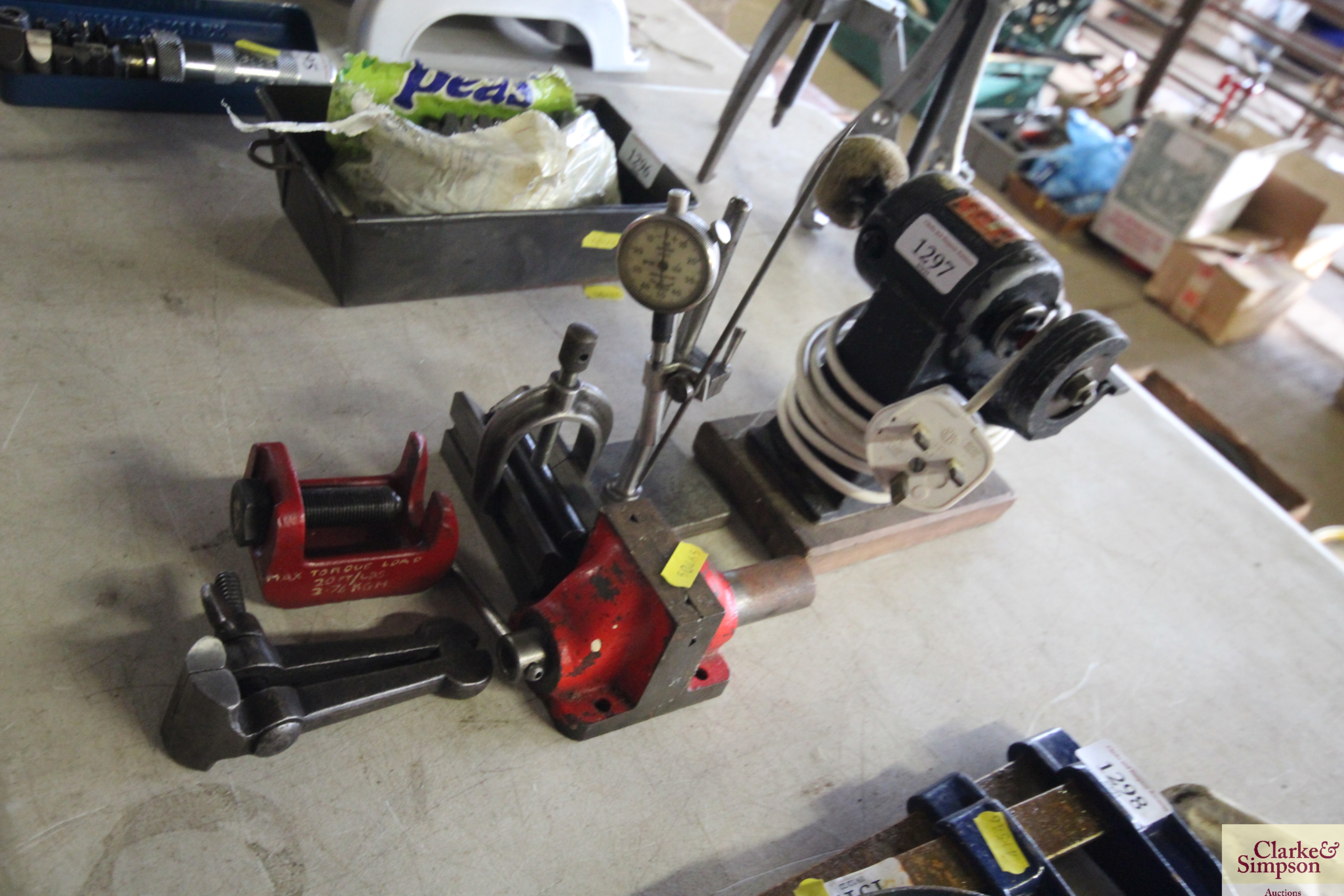 A small table top electric polisher and grinder to - Image 2 of 2