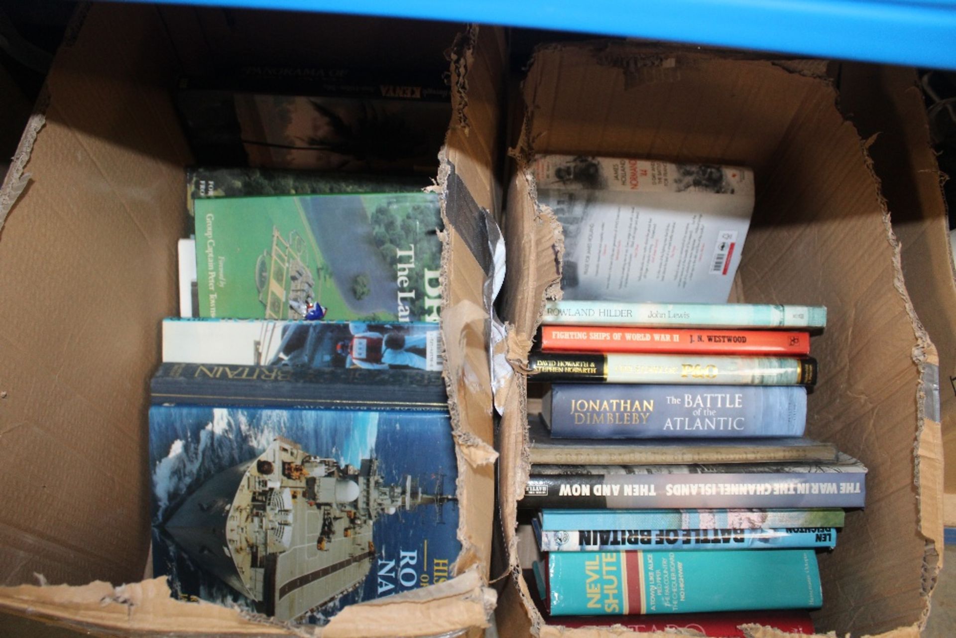 Two boxes of books