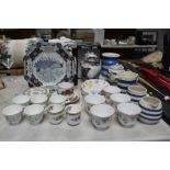 A quantity of bone china; 'Vale' teaware; various